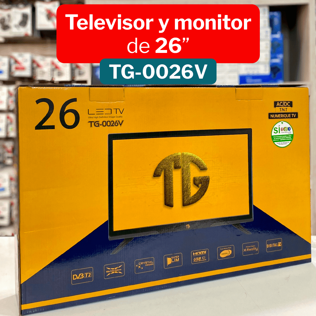Televisor TG 26 Pulgadas, Resolución HD, TDT Incorporado