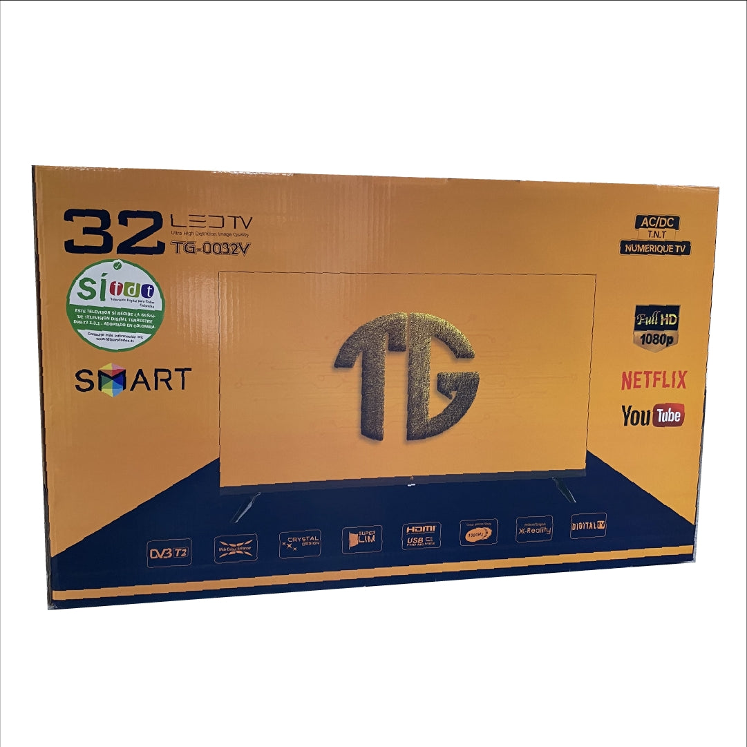 Televisor Smart Tv, Monitor Led Full Hd 32 Pulgadas, Tdt Hdm