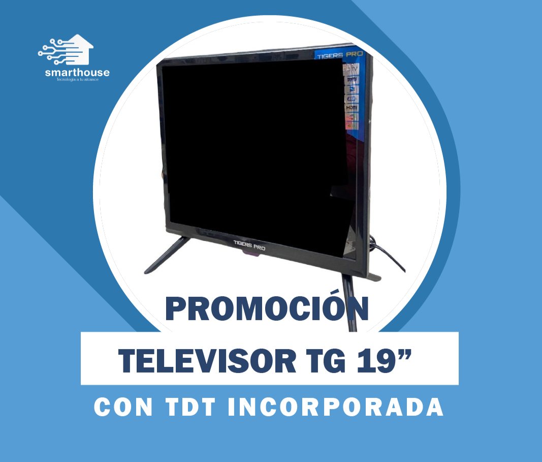 Televisor LED 19 Pulgadas Full HD Con TDT Integrado + Antena Para TDT De 3  Metros